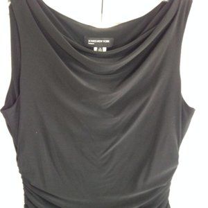 Black Jersey Drape Dress  Size 14